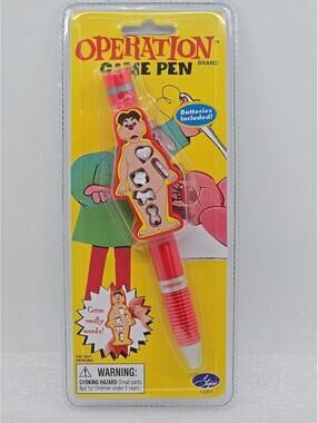 NOS 2001 Hasbro Operation Mini Game Pen Stylus Factory Sealed Vintage